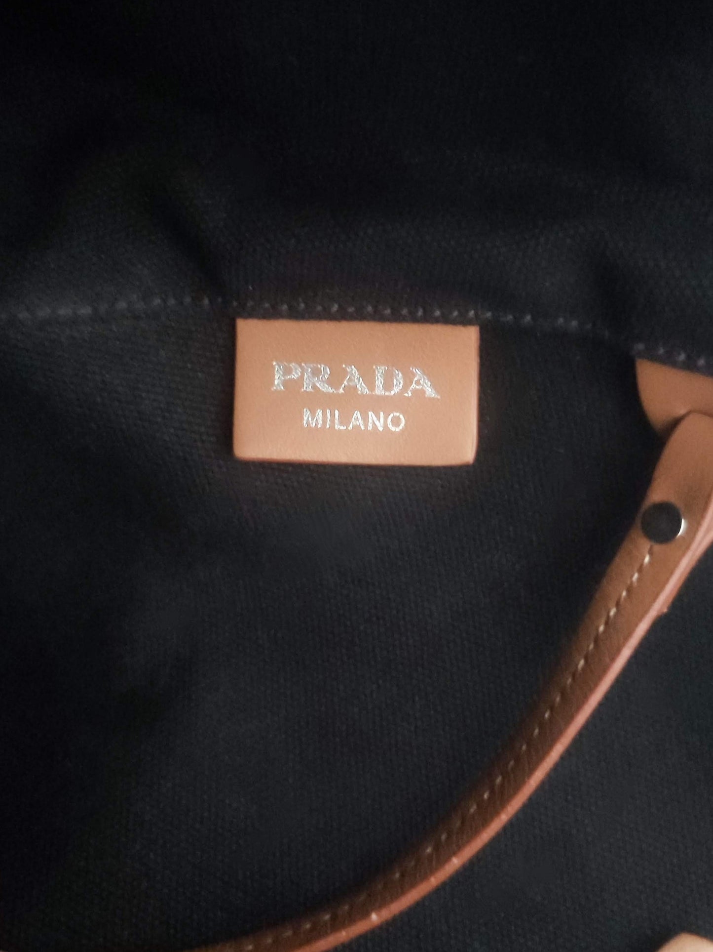 Prada Shopper Canvas con Pochette