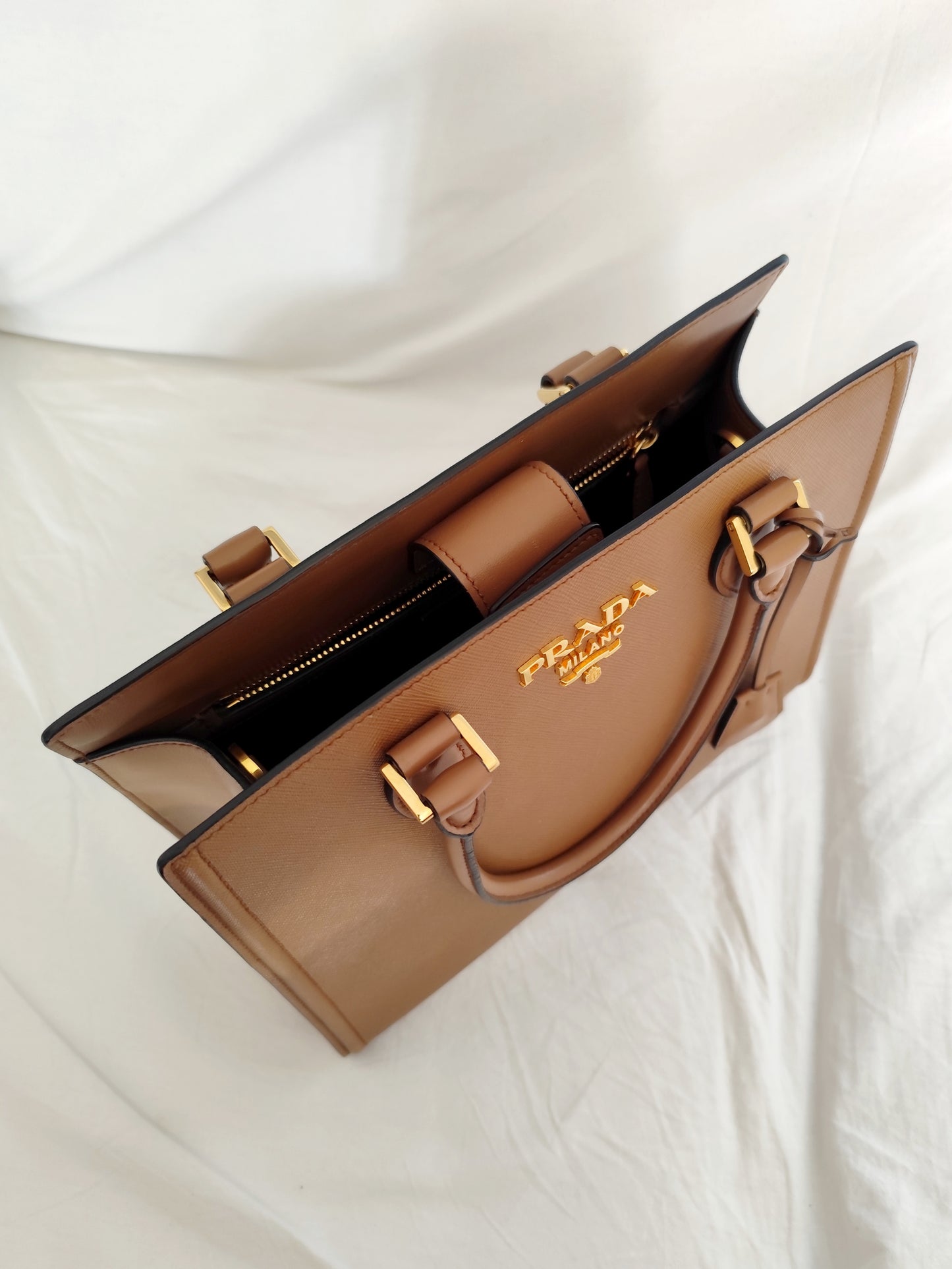 Prada Saffiano Cannella