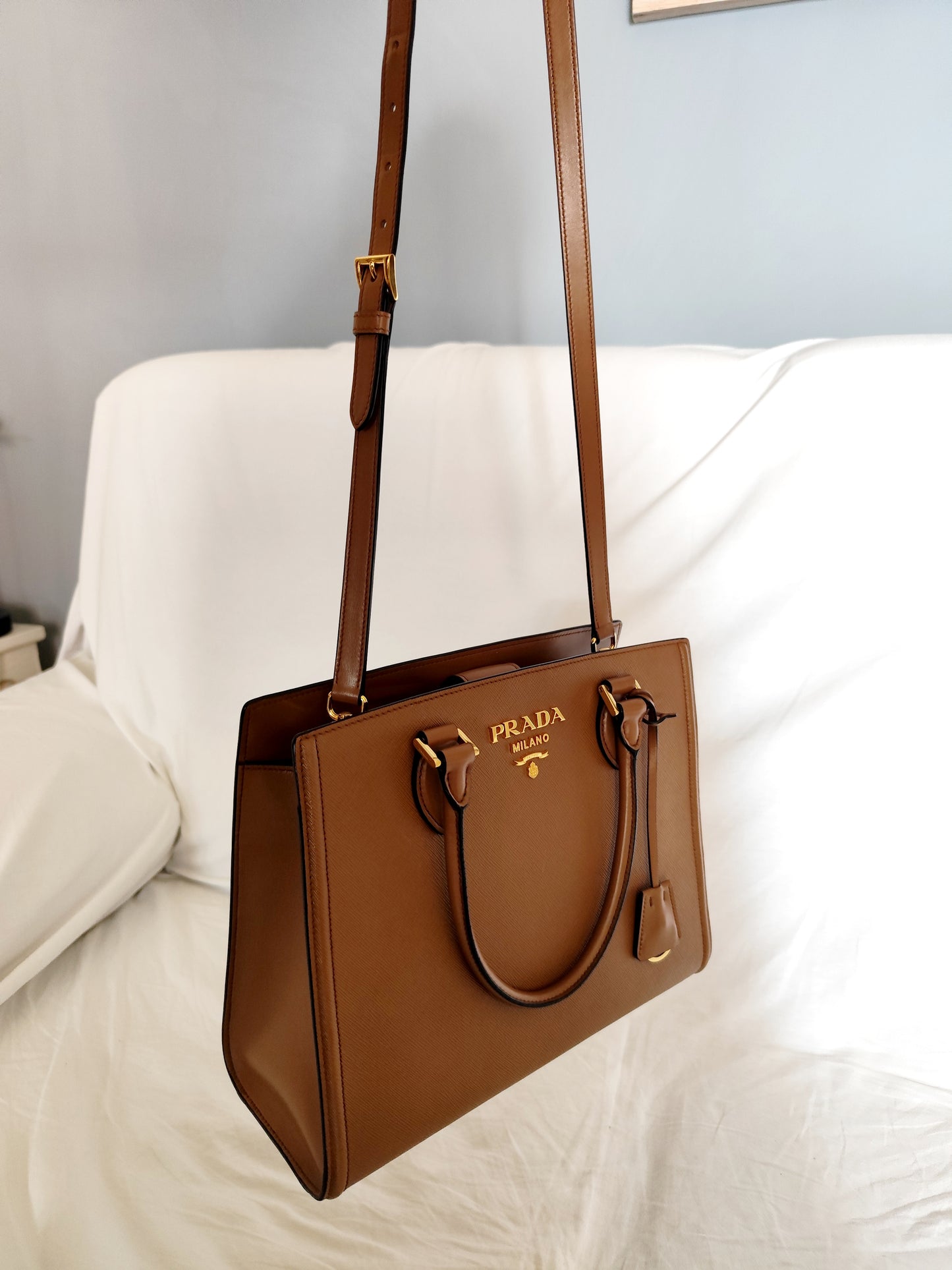 Prada Saffiano Cannella
