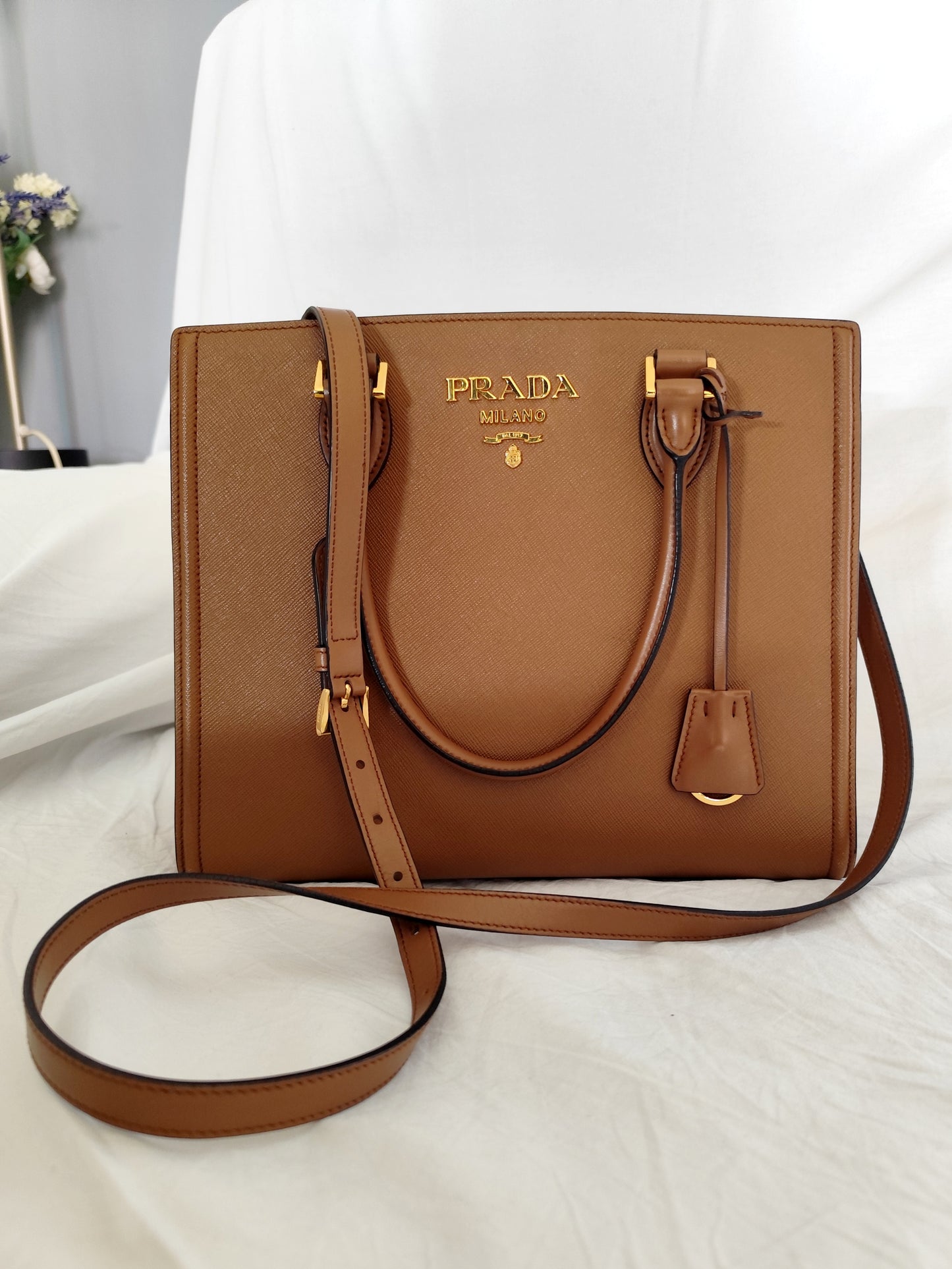 Prada Saffiano Cannella