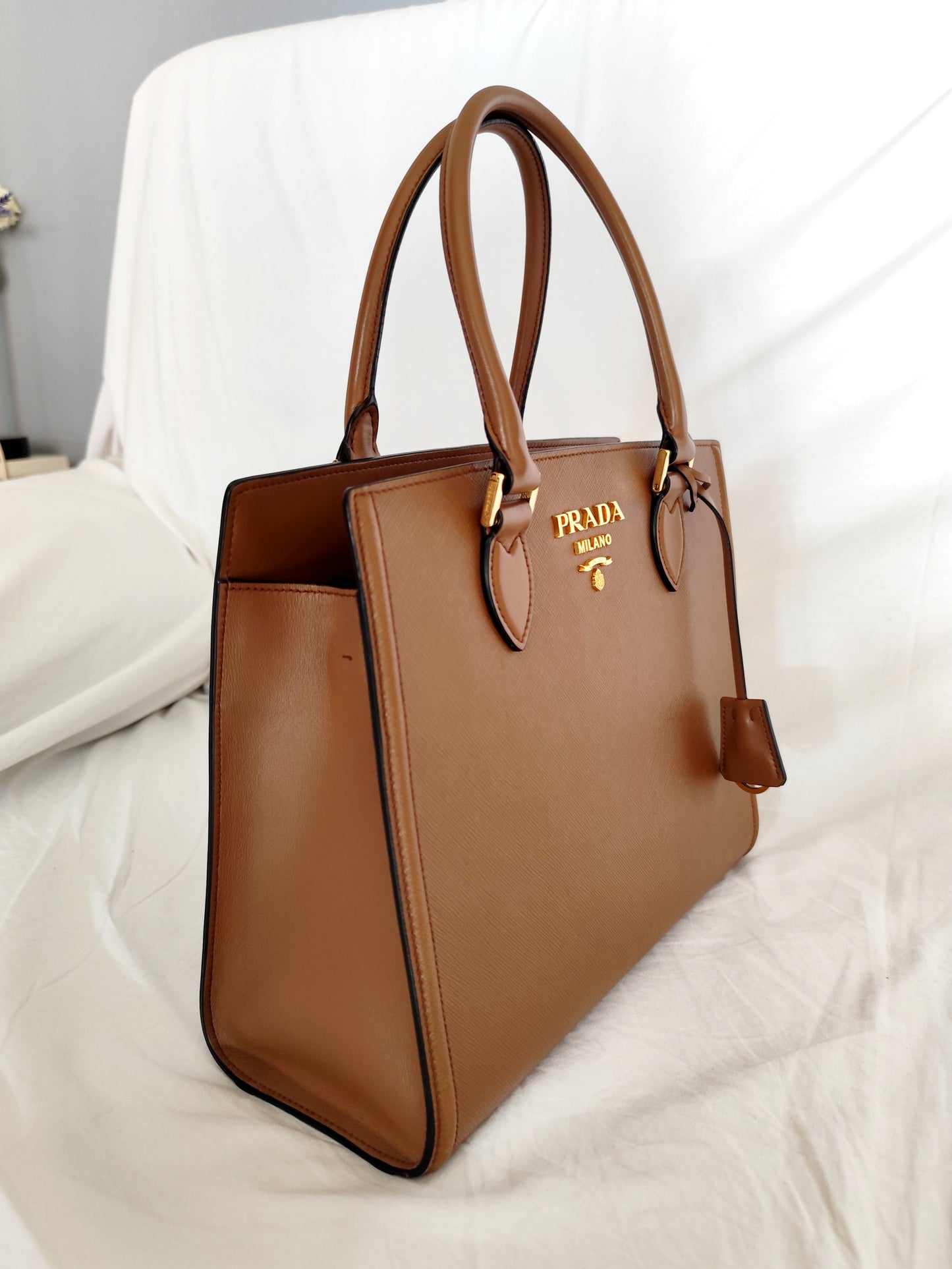 Prada Saffiano Cannella
