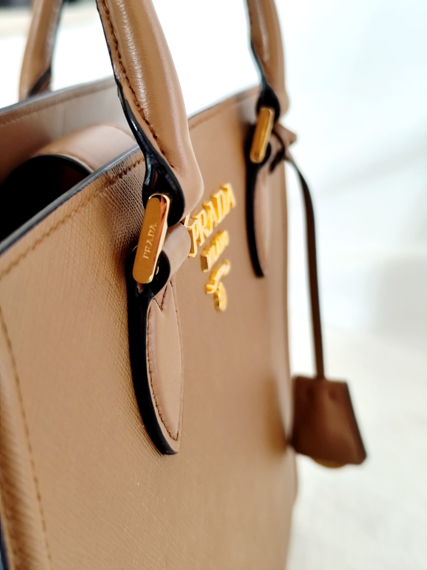 Prada Saffiano Cannella