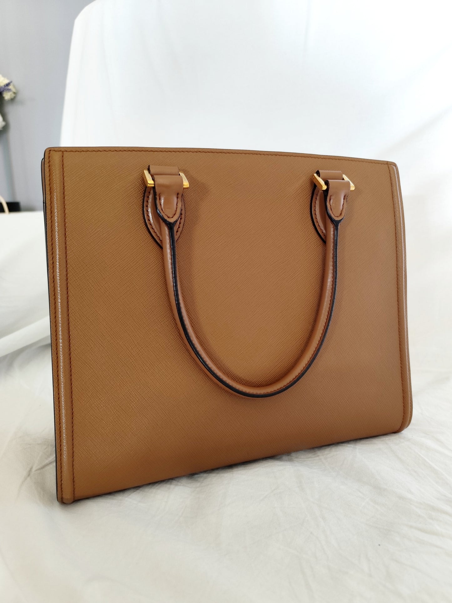 Prada Saffiano Cannella