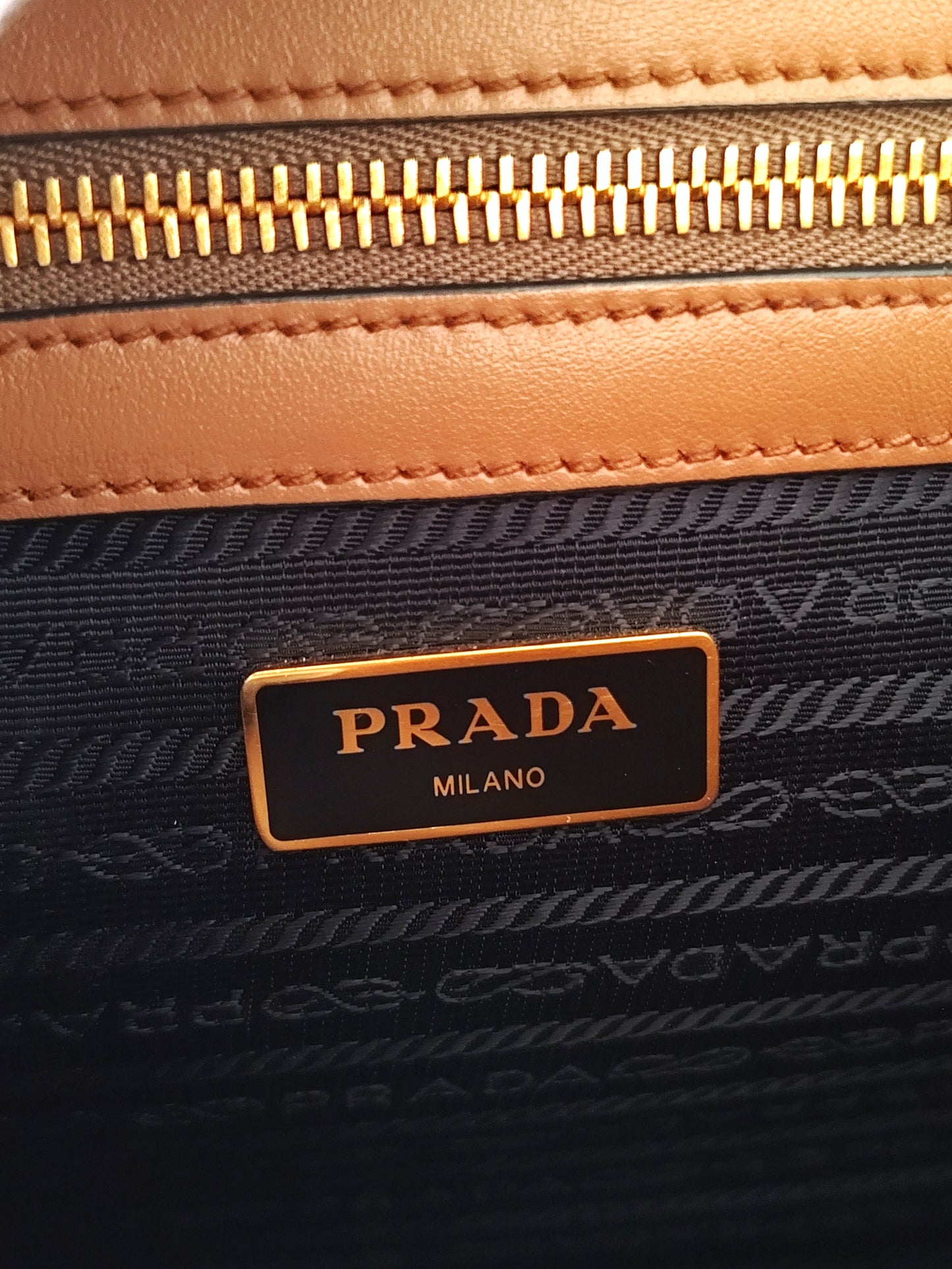 Prada Saffiano Cannella