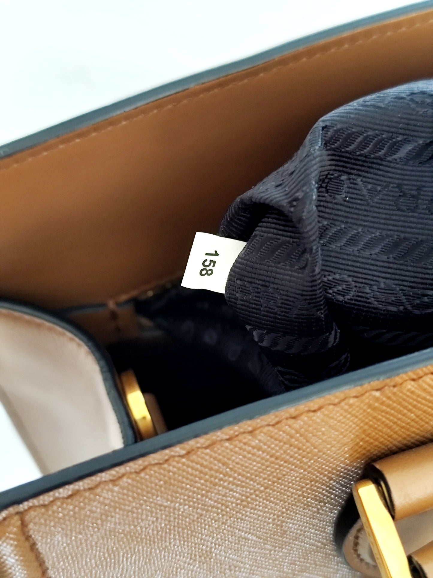 Prada Saffiano Cannella