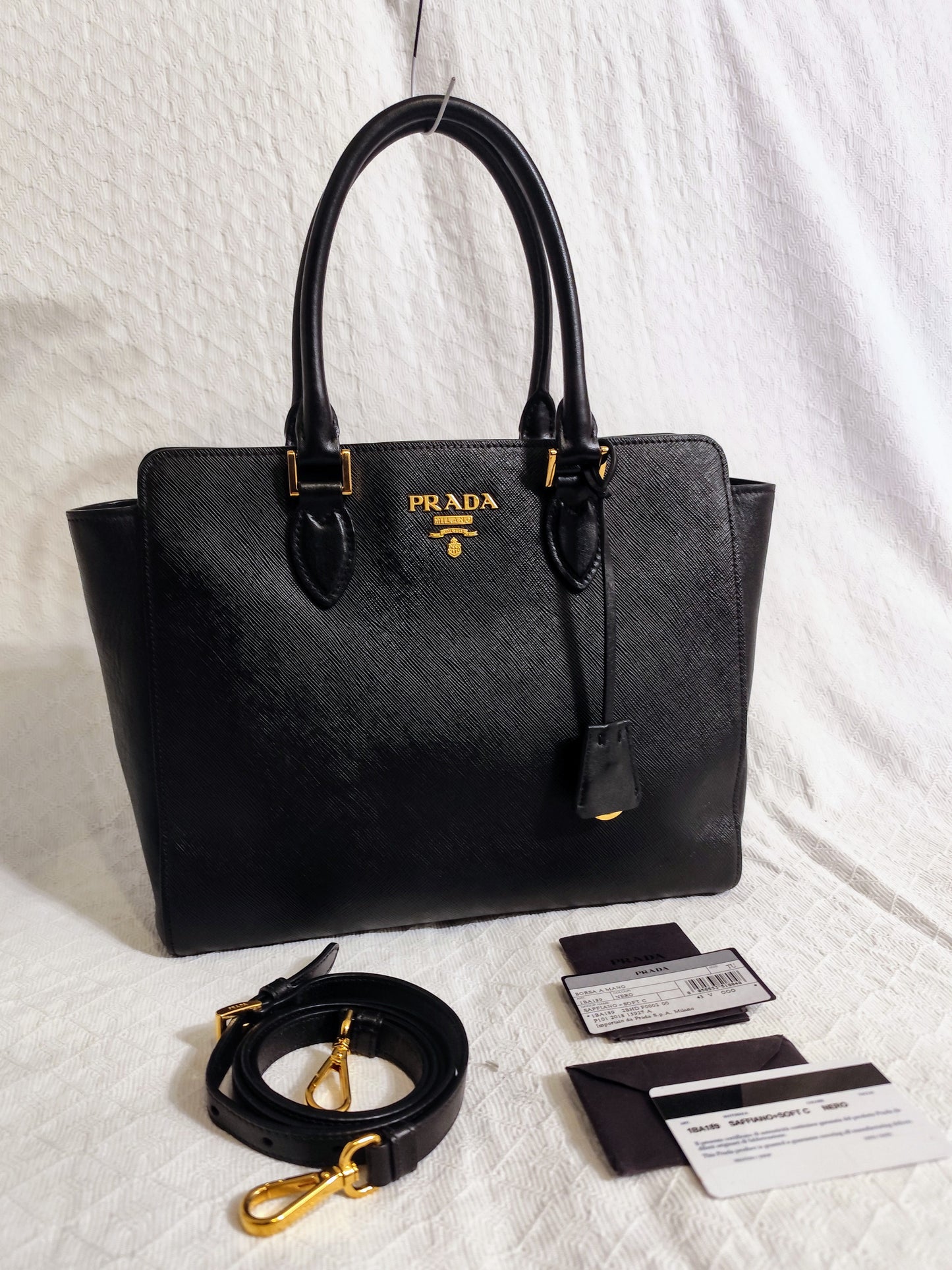 Prada Saffiano Soft C Nera