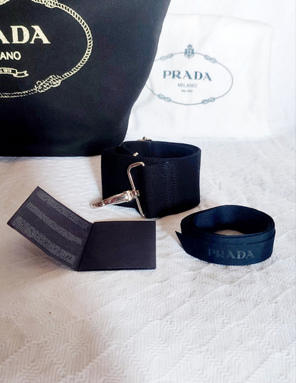 Prada Shopper Canvas con Pochette