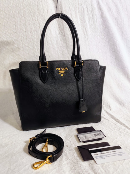 Prada Saffiano Soft C Nera